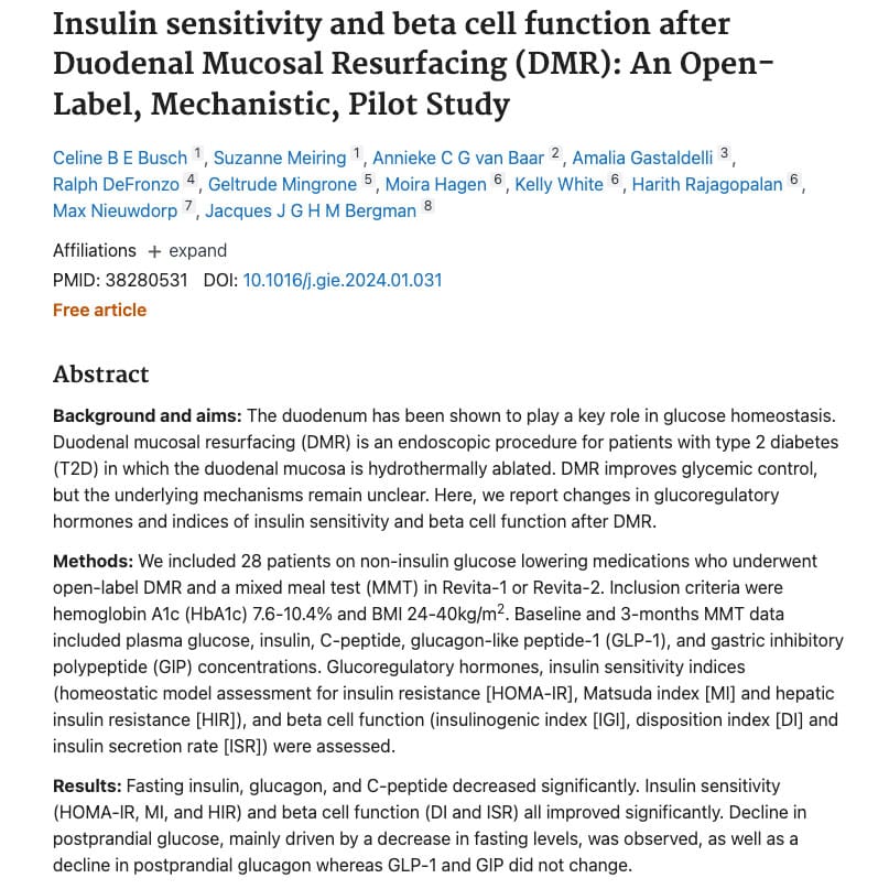 insulin Sensitivity and beta cell function